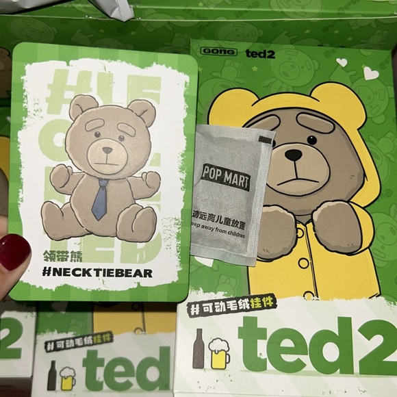 Pop Mart Ted 2 Neck Tie Ted 😍 - Picture 2 of 5